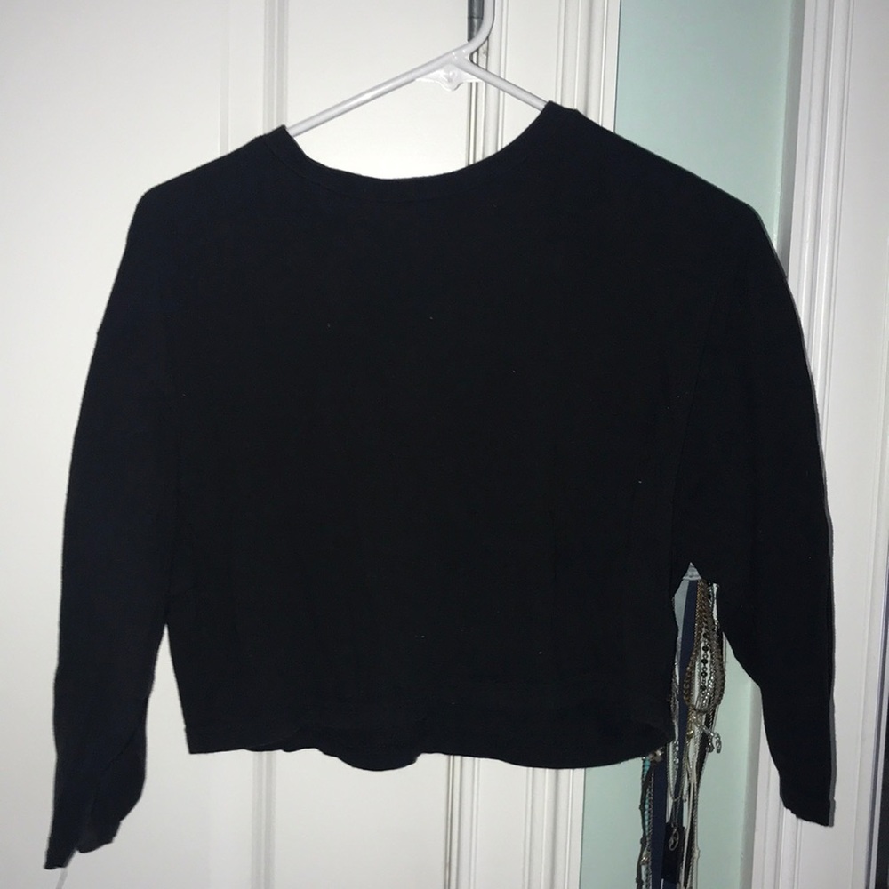 Silencie + Noise Cropped 1/4 sleeve top